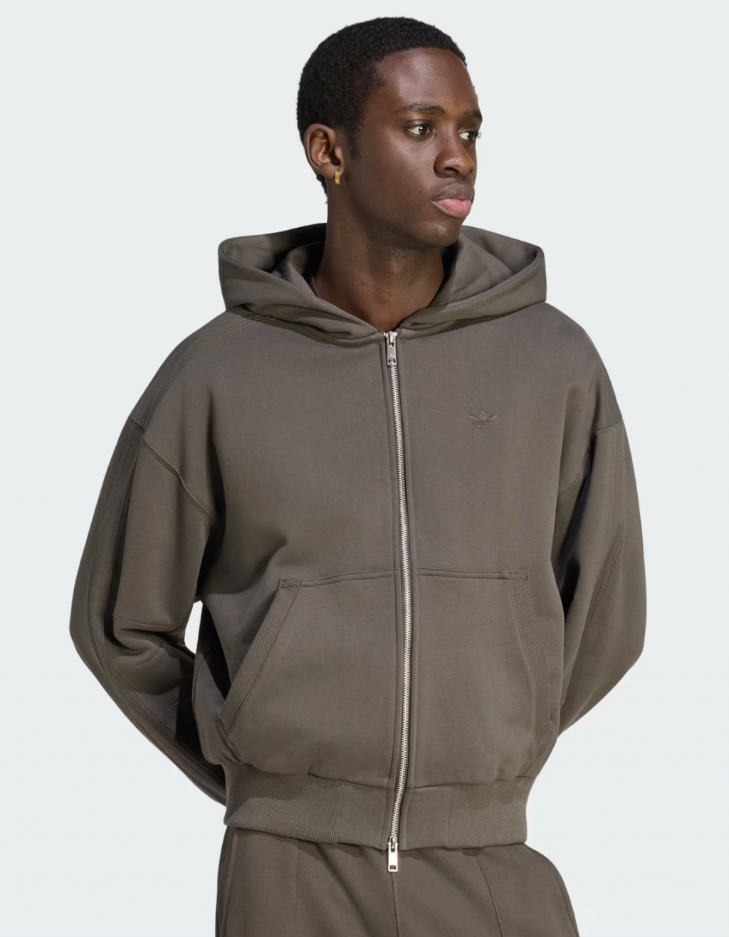 Свитер на замке Adidas PREMIUM ESSENTIALS CROPPED FULL ZIP HOODIE