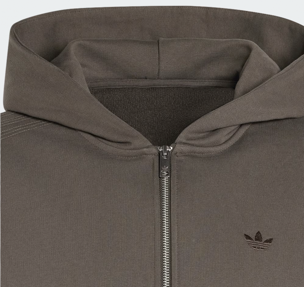 Свитер на замке Adidas PREMIUM ESSENTIALS CROPPED FULL ZIP HOODIE