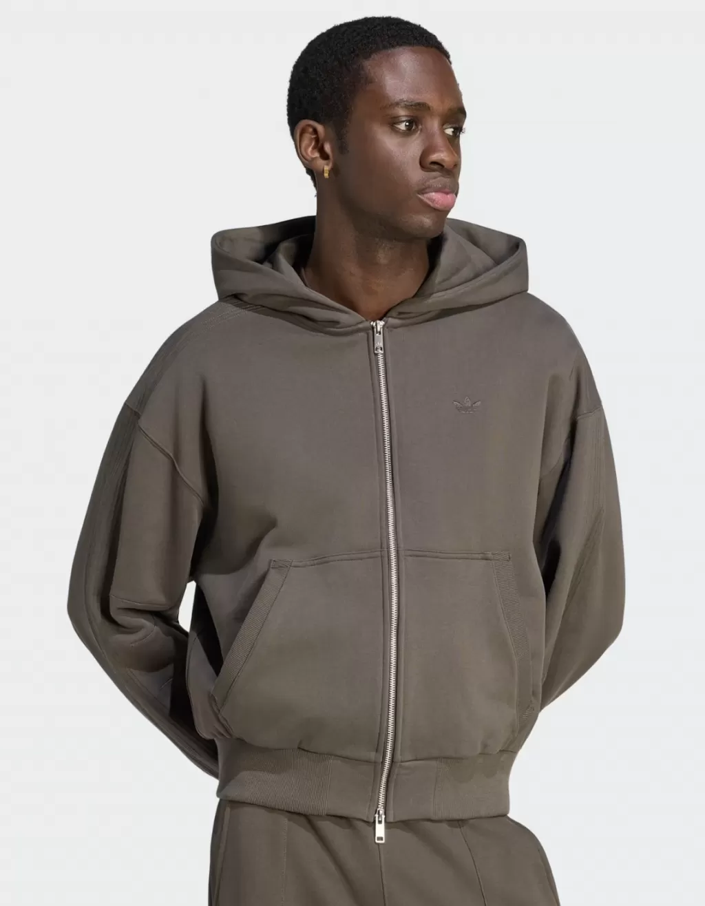 Свитер на замке Adidas PREMIUM ESSENTIALS CROPPED FULL ZIP HOODIE