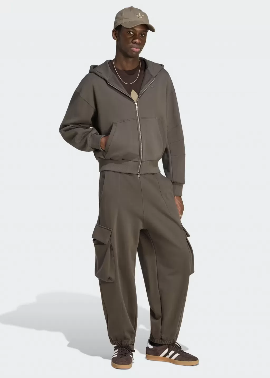 Свитер на замке Adidas PREMIUM ESSENTIALS CROPPED FULL ZIP HOODIE