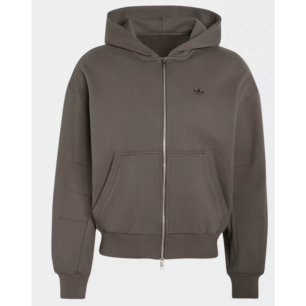 Свитер на замке Adidas PREMIUM ESSENTIALS CROPPED FULL ZIP HOODIE