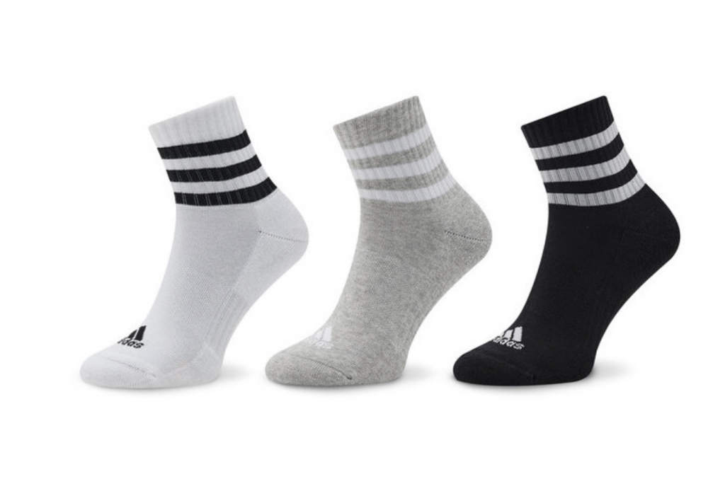 Носки 3 пары Adidas 3-Stripes Cushioned Crew Socks