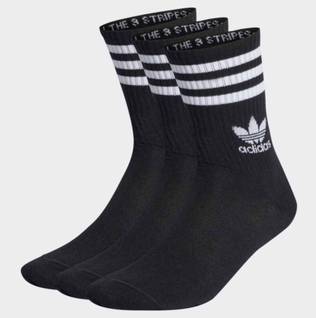 Носки 3 пары Adidas MID CUT CREW SOCKS 3PP