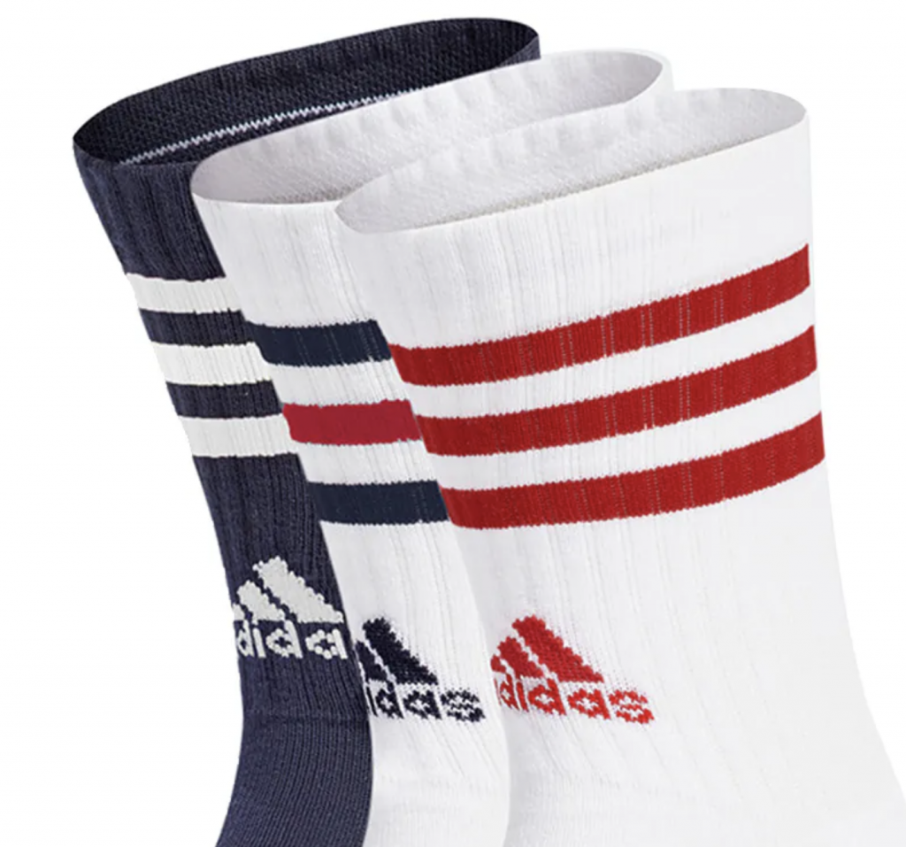 Носки 3 пары Adidas 3-STRIPES CUSHIONED CREW Socks