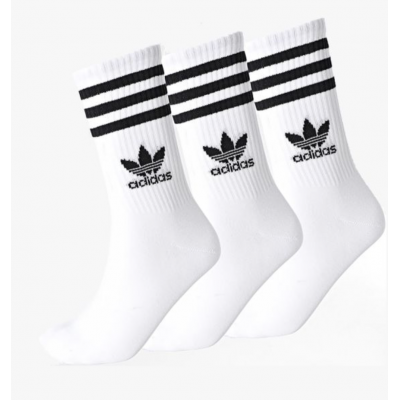 Носки 3 пары Adidas Originals 3-Stripes Mid Cut Crew Socks