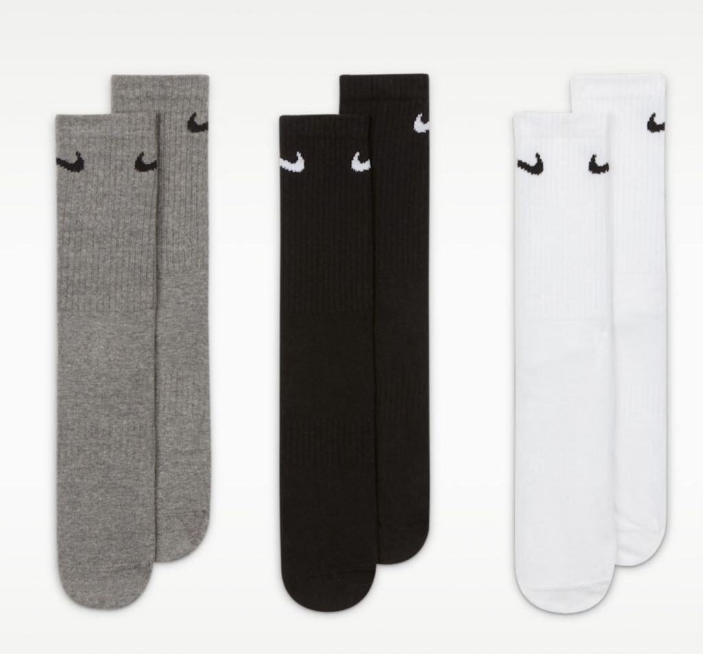 Носки 3 пары Nike Everyday Lightweight Training Crew Socks