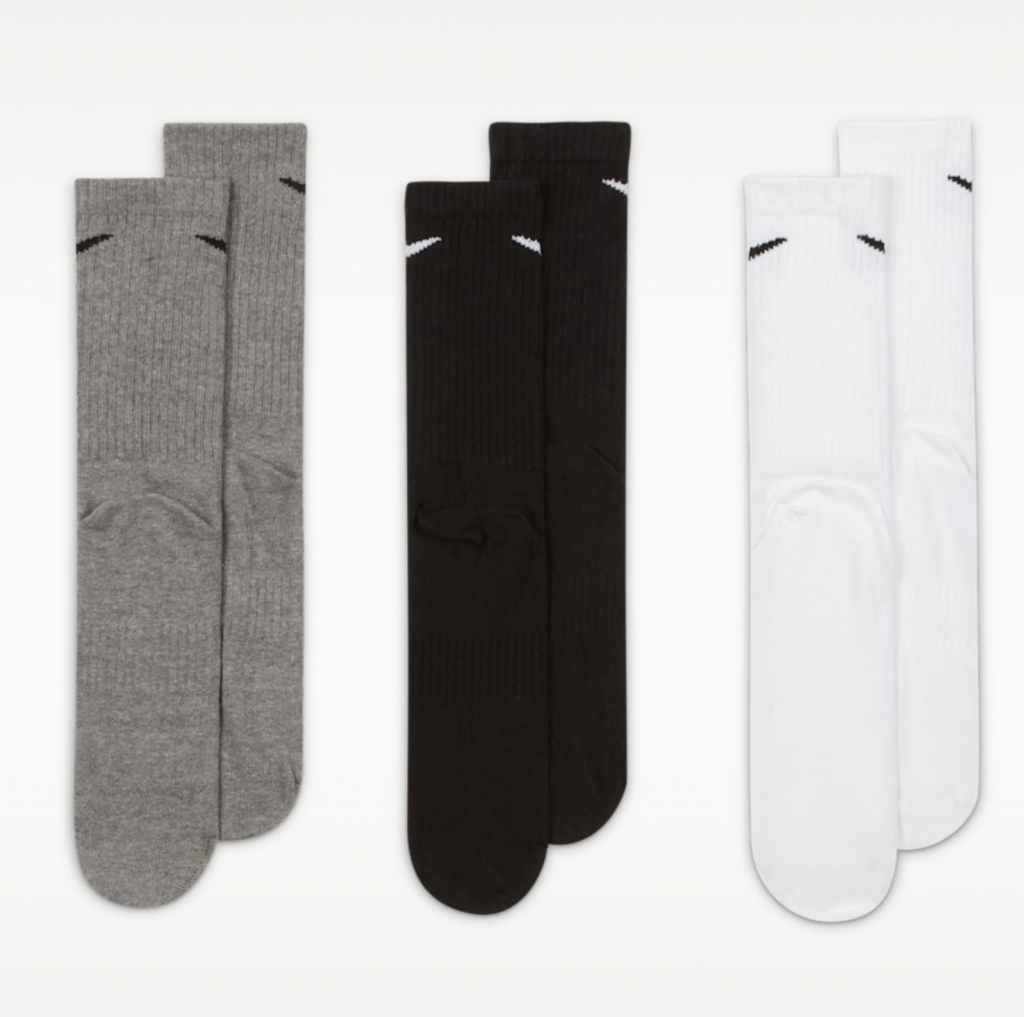 Носки 3 пары Nike Everyday Lightweight Training Crew Socks