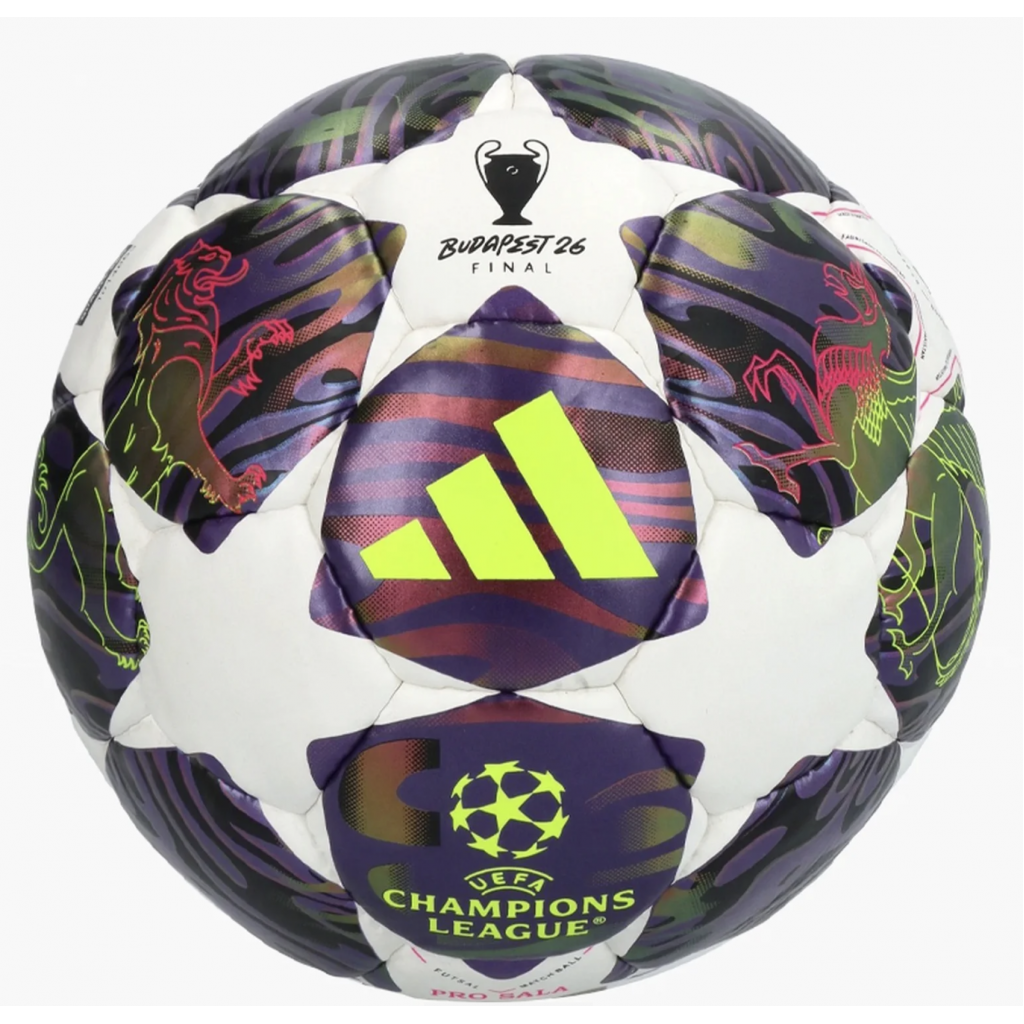 Мяч профессиональный для мини-футбола Adidas Uefa Champions League Final 25/26 Pro Sala