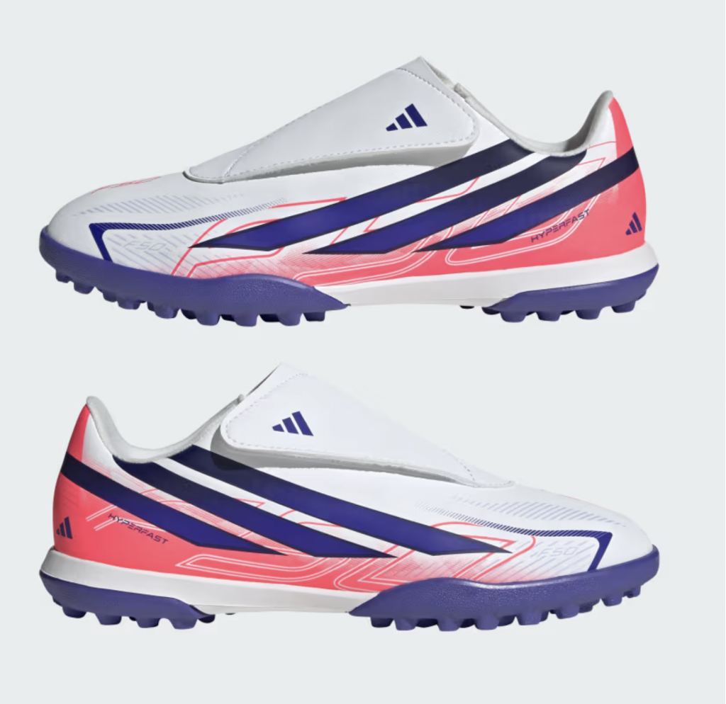 Шиповки детские Adidas F50 Hyperfast Club Vel JR TF